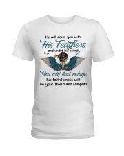 He Will Cover You Ladies T-Shirt thumbnail