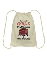 Some Girls Play Dnd Drawstring Bag tile
