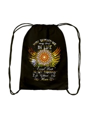Mom Taught Me Many Thing Drawstring Bag tile