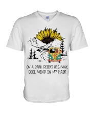 hippie-2105-tr146 V-Neck T-Shirt tile