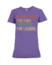 Black father the man the myth the legend Premium Fit Ladies Tee tile