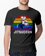 lgbt unicorn jiu jitsu jitsucorn Classic T-Shirt lifestyle-mens-crewneck-front-13