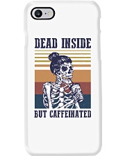 coffee dead inside but coffeinated Phone Case tile