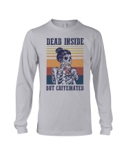 coffee dead inside but coffeinated Long Sleeve Tee tile