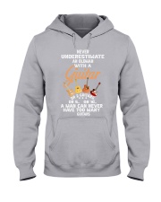 Never Underestimate An Old Man guitar Hooded Sweatshirt tile