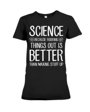 science better Premium Fit Ladies Tee tile