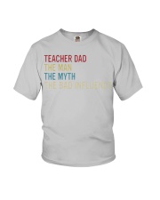 teacher dad man myth bad Youth T-Shirt tile