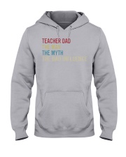 teacher dad man myth bad Hooded Sweatshirt tile