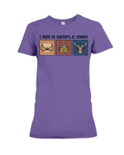 hunting simple man Premium Fit Ladies Tee tile