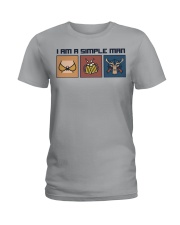 hunting simple man Ladies T-Shirt tile