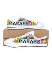 shoe plate parapro Men's Low Top White Shoes inside-left-outside-left