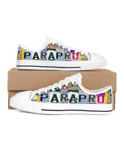 shoe plate parapro Men's Low Top White Shoes inside-right-outside-right
