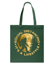 bigfoot social distancing life style Tote Bag tile