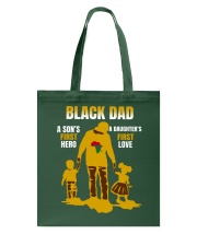 Black Dad hero love Tote Bag tile