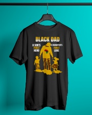 Black Dad hero love Classic T-Shirt lifestyle-mens-crewneck-front-3