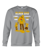 Black Dad hero love Crewneck Sweatshirt tile