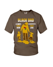 Black Dad hero love Youth T-Shirt tile