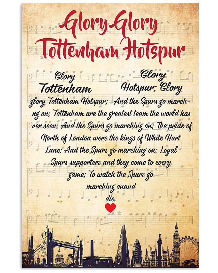 Lyrics Tottenha 11x17 Poster