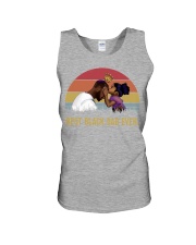 black dad ever sunset vintage Unisex Tank tile