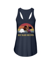 black dad ever sunset vintage Ladies Flowy Tank tile