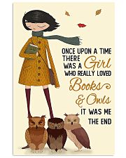 reading owls autumn girl once upon 11x17 Poster front