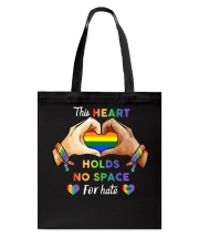 heart holds no space hate lgbt Tote Bag tile