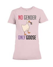 lgbt no gender goose Premium Fit Ladies Tee tile