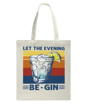 let the evening be gin Tote Bag tile