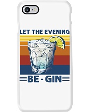 let the evening be gin Phone Case tile