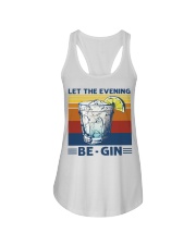 let the evening be gin Ladies Flowy Tank tile