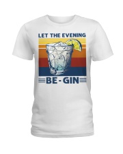 let the evening be gin Ladies T-Shirt tile