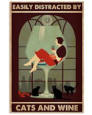 wine and cats poster 11x17 Poster front