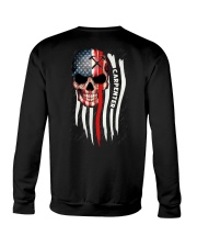 Carpenter us flag skull Crewneck Sweatshirt tile