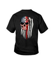Carpenter us flag skull Youth T-Shirt tile