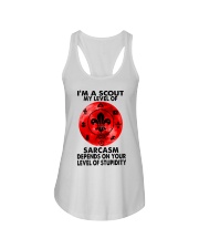 scout level of sarcasm Ladies Flowy Tank tile