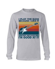 bass guitar I play the bass Long Sleeve Tee tile