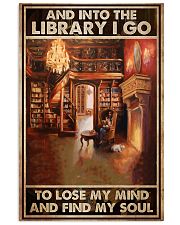girl dog library book find my soul poster 11x17 Poster front