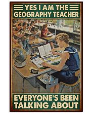 geography teacher everyone talking about poster 11x17 Poster front
