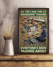 geography teacher everyone talking about poster 11x17 Poster lifestyle-poster-3