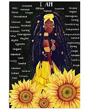 I Am Black sunflower poster 11x17 Poster front