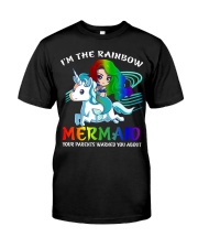 mermaid lgbt your parents Premium Fit Mens Tee tile