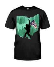Bigfoot Rock And Roll Ohio Flag Classic T-Shirt front