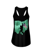 Bigfoot Rock And Roll Ohio Flag Ladies Flowy Tank tile