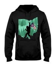 Bigfoot Rock And Roll Ohio Flag Hooded Sweatshirt tile