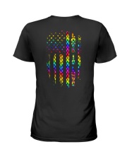 lgbt dragon us flag love is love Ladies T-Shirt tile