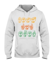 sign language bets dad ever Hooded Sweatshirt tile