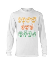 sign language bets dad ever Long Sleeve Tee tile