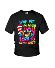 autism born to stand out Youth T-Shirt tile