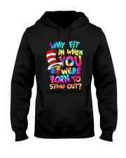 autism born to stand out Hooded Sweatshirt tile