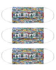math teacher plates mas Cloth Face Mask - 3 Pack front